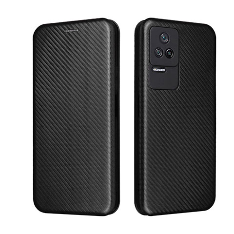 Funda de Cuero Cartera con Soporte Carcasa L06Z para Xiaomi Poco F4 5G Negro