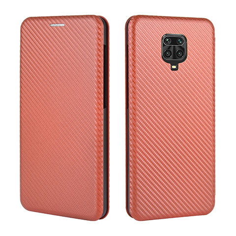 Funda de Cuero Cartera con Soporte Carcasa L06Z para Xiaomi Poco M2 Pro Marron