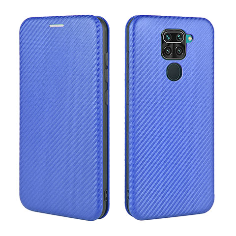 Funda de Cuero Cartera con Soporte Carcasa L06Z para Xiaomi Redmi 10X 4G Azul