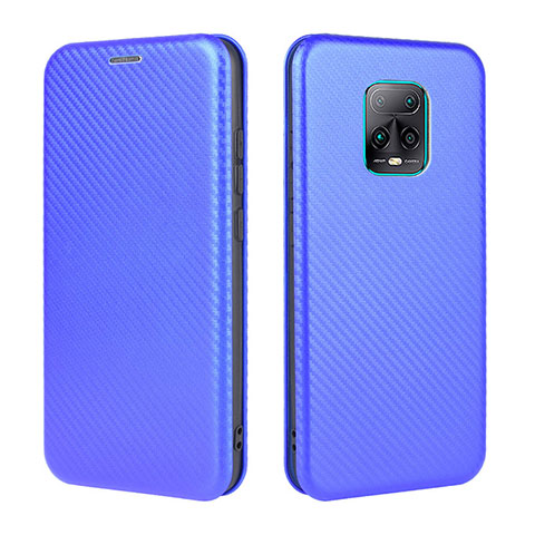 Funda de Cuero Cartera con Soporte Carcasa L06Z para Xiaomi Redmi 10X Pro 5G Azul