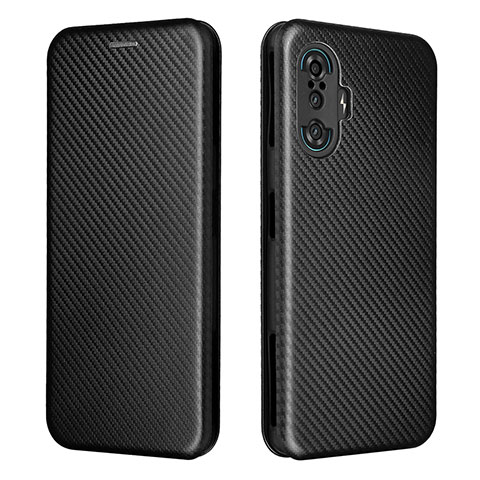 Funda de Cuero Cartera con Soporte Carcasa L06Z para Xiaomi Redmi K40 Gaming 5G Negro