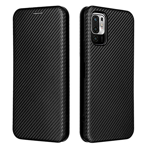 Funda de Cuero Cartera con Soporte Carcasa L06Z para Xiaomi Redmi Note 10 JE 5G Negro