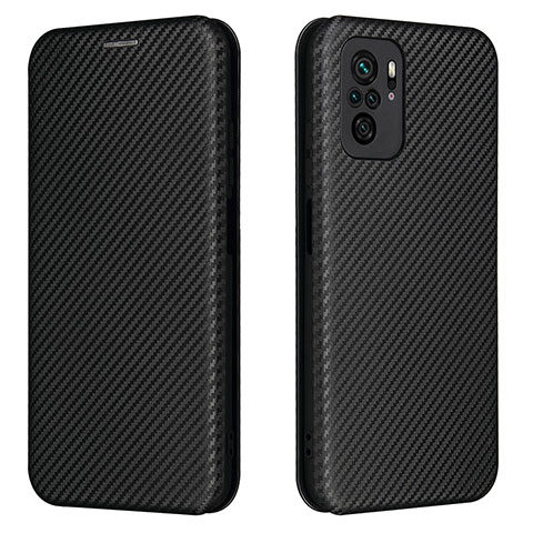 Funda de Cuero Cartera con Soporte Carcasa L06Z para Xiaomi Redmi Note 10S 4G Negro