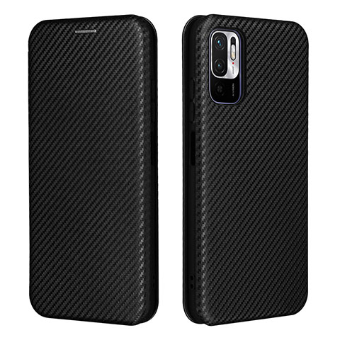 Funda de Cuero Cartera con Soporte Carcasa L06Z para Xiaomi Redmi Note 10T 5G Negro