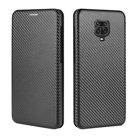 Funda de Cuero Cartera con Soporte Carcasa L06Z para Xiaomi Redmi Note 9S Negro