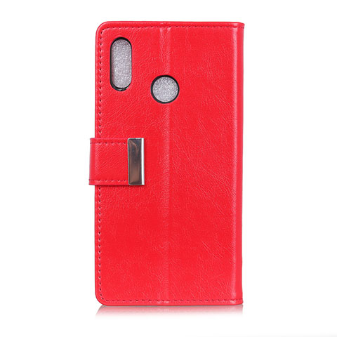 Funda de Cuero Cartera con Soporte Carcasa L07 para Asus Zenfone Max ZB555KL Rojo