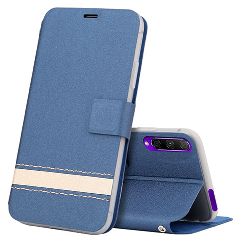 Funda de Cuero Cartera con Soporte Carcasa L07 para Huawei Honor 9X Pro Azul