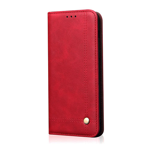 Funda de Cuero Cartera con Soporte Carcasa L07 para Huawei Nova 7i Rojo