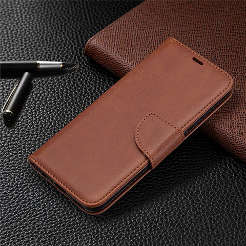 Funda de Cuero Cartera con Soporte Carcasa L07 para Huawei Nova Lite 3 Plus Marron