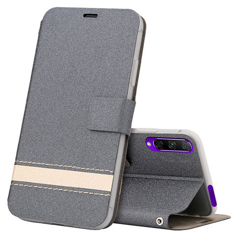 Funda de Cuero Cartera con Soporte Carcasa L07 para Huawei P Smart Pro (2019) Gris