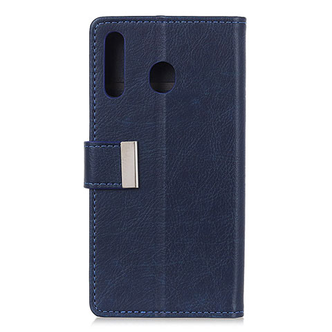 Funda de Cuero Cartera con Soporte Carcasa L07 para Huawei Y6p Azul