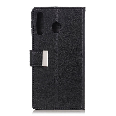 Funda de Cuero Cartera con Soporte Carcasa L07 para Huawei Y6p Negro