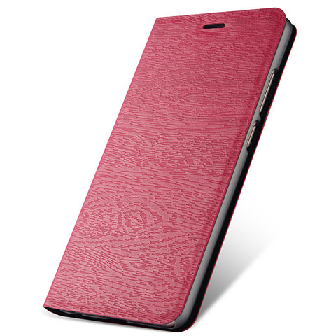 Funda de Cuero Cartera con Soporte Carcasa L07 para Oppo A11X Rojo