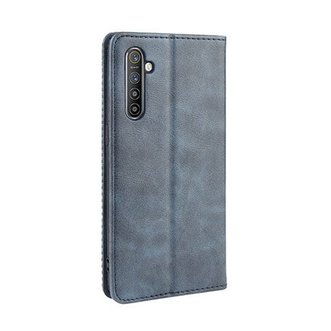 Funda de Cuero Cartera con Soporte Carcasa L07 para Oppo K5 Azul