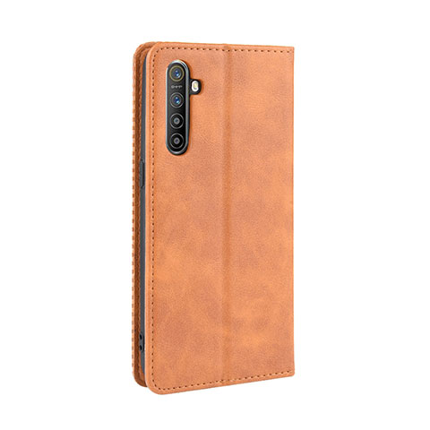 Funda de Cuero Cartera con Soporte Carcasa L07 para Oppo K5 Naranja