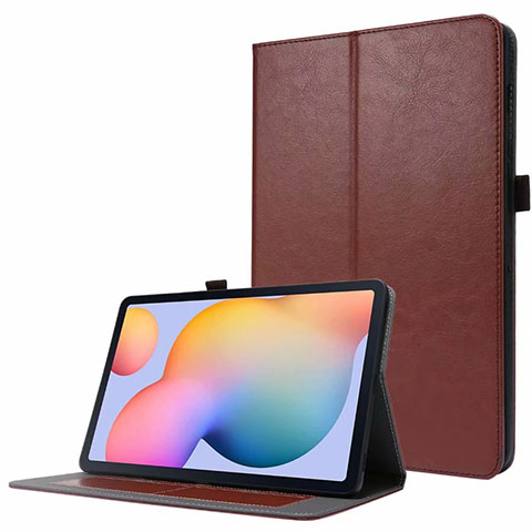 Funda de Cuero Cartera con Soporte Carcasa L07 para Samsung Galaxy Tab S7 11 Wi-Fi SM-T870 Marron