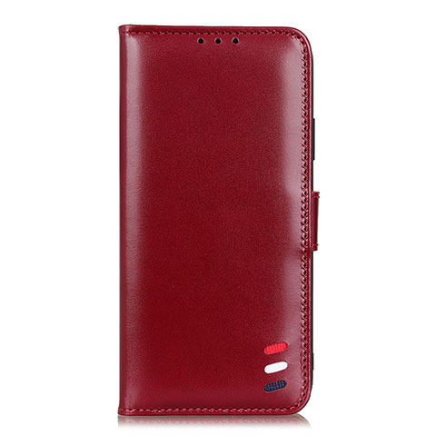 Funda de Cuero Cartera con Soporte Carcasa L07 para Xiaomi Mi 10 Lite Rojo