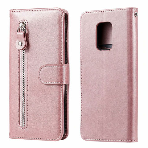 Funda de Cuero Cartera con Soporte Carcasa L07 para Xiaomi Poco M2 Pro Oro Rosa