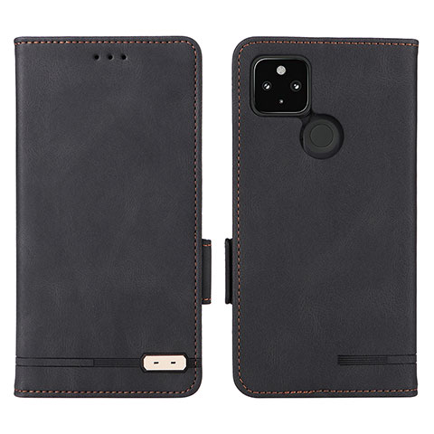 Funda de Cuero Cartera con Soporte Carcasa L07Z para Google Pixel 4a 5G Negro