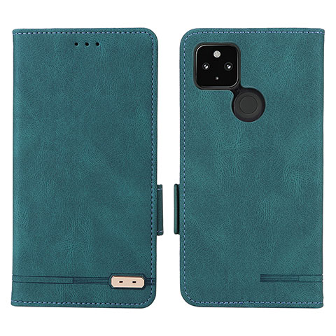 Funda de Cuero Cartera con Soporte Carcasa L07Z para Google Pixel 4a 5G Verde