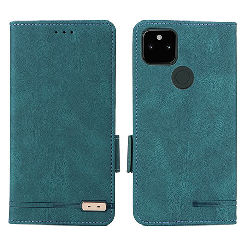 Funda de Cuero Cartera con Soporte Carcasa L07Z para Google Pixel 5a 5G Verde