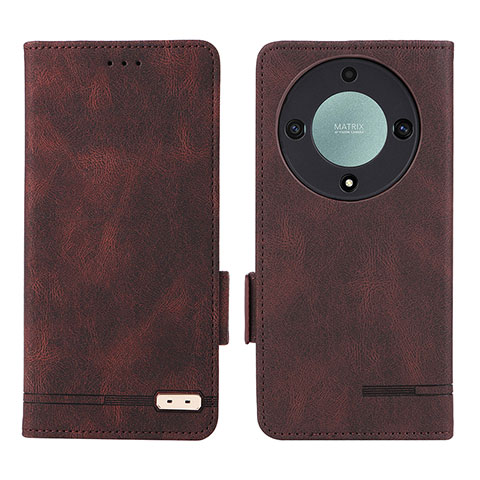 Funda de Cuero Cartera con Soporte Carcasa L07Z para Huawei Honor Magic5 Lite 5G Marron