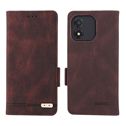 Funda de Cuero Cartera con Soporte Carcasa L07Z para Huawei Honor X5 Marron