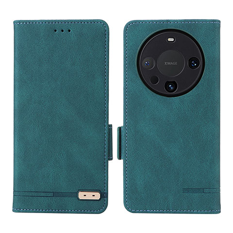 Funda de Cuero Cartera con Soporte Carcasa L07Z para Huawei Mate 60 Pro+ Plus Verde