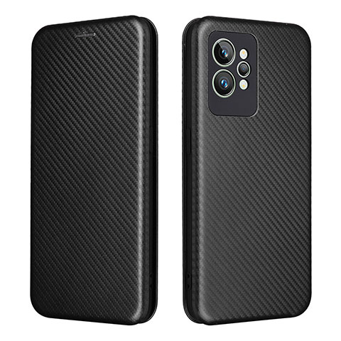 Funda de Cuero Cartera con Soporte Carcasa L07Z para Realme GT2 Pro 5G Negro