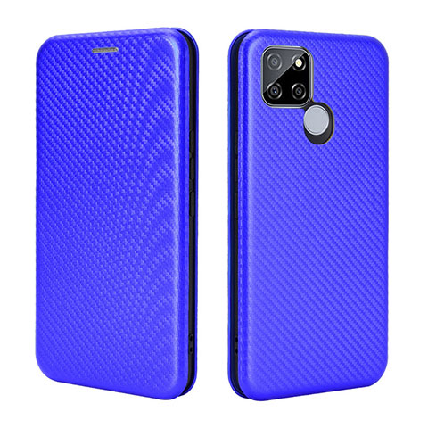 Funda de Cuero Cartera con Soporte Carcasa L07Z para Realme Q2i 5G Azul