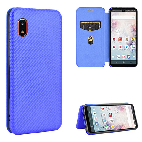 Funda de Cuero Cartera con Soporte Carcasa L07Z para Samsung Galaxy A20 SC-02M SCV46 Azul