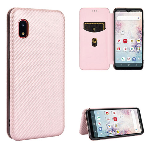 Funda de Cuero Cartera con Soporte Carcasa L07Z para Samsung Galaxy A20 SC-02M SCV46 Oro Rosa