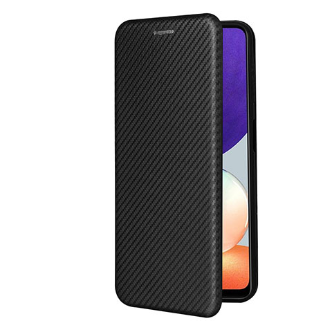 Funda de Cuero Cartera con Soporte Carcasa L07Z para Samsung Galaxy A22 4G Negro