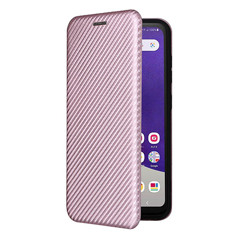 Funda de Cuero Cartera con Soporte Carcasa L07Z para Samsung Galaxy A22 5G SC-56B Oro Rosa