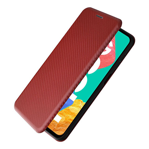 Funda de Cuero Cartera con Soporte Carcasa L07Z para Samsung Galaxy M33 5G Marron