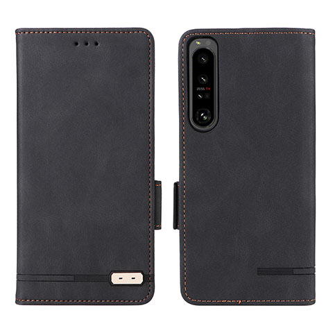 Funda de Cuero Cartera con Soporte Carcasa L07Z para Sony Xperia 1 IV Negro