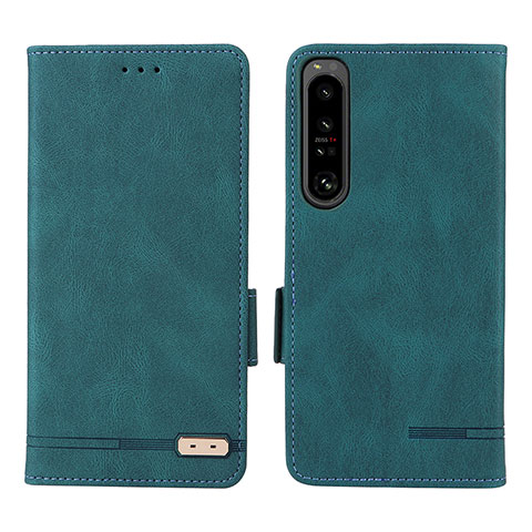 Funda de Cuero Cartera con Soporte Carcasa L07Z para Sony Xperia 1 IV SO-51C Verde