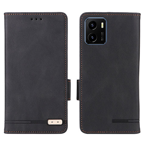 Funda de Cuero Cartera con Soporte Carcasa L07Z para Vivo Y01 Negro