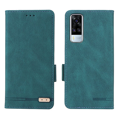 Funda de Cuero Cartera con Soporte Carcasa L07Z para Vivo Y51 (2021) Verde