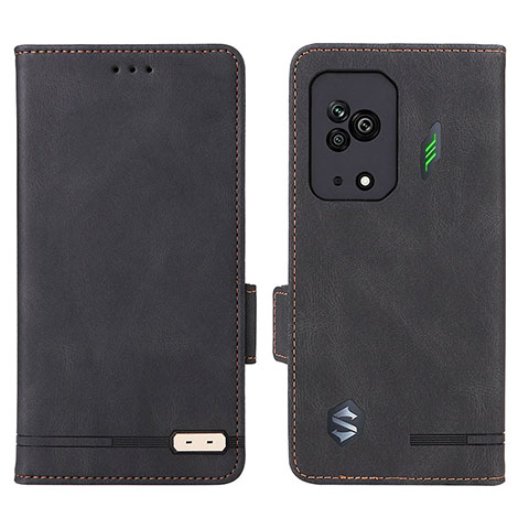 Funda de Cuero Cartera con Soporte Carcasa L07Z para Xiaomi Black Shark 5 5G Negro