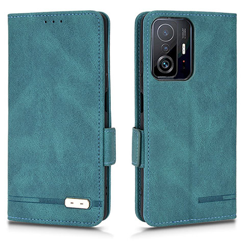 Funda de Cuero Cartera con Soporte Carcasa L07Z para Xiaomi Mi 11T 5G Verde