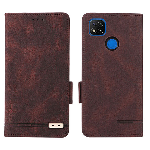 Funda de Cuero Cartera con Soporte Carcasa L07Z para Xiaomi POCO C3 Marron