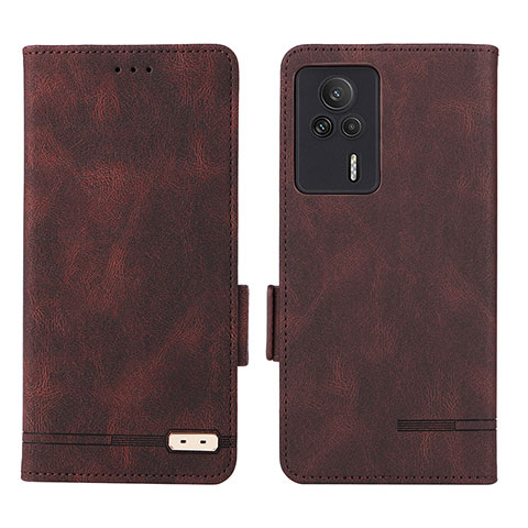 Funda de Cuero Cartera con Soporte Carcasa L07Z para Xiaomi Redmi K60E 5G Marron