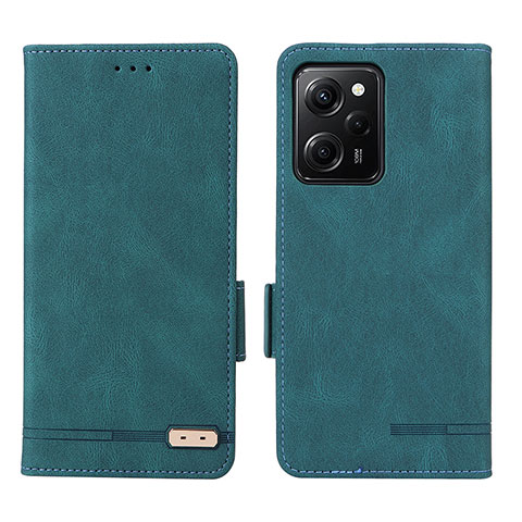 Funda de Cuero Cartera con Soporte Carcasa L07Z para Xiaomi Redmi Note 12 Pro Speed 5G Verde