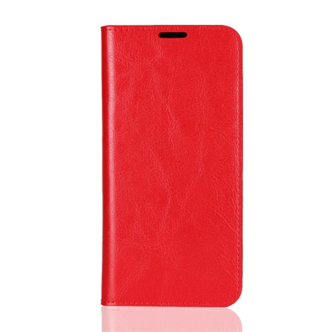 Funda de Cuero Cartera con Soporte Carcasa L08 para Huawei Honor 8X Rojo