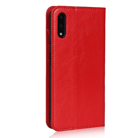 Funda de Cuero Cartera con Soporte Carcasa L08 para Huawei Honor 9X Rojo