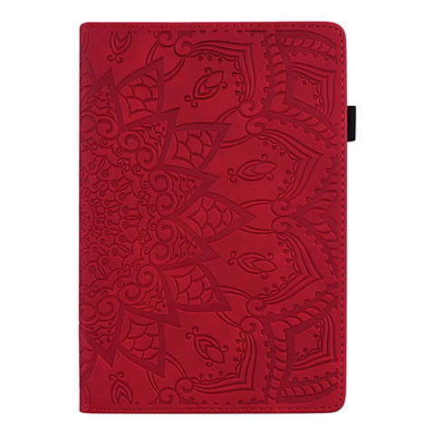 Funda de Cuero Cartera con Soporte Carcasa L08 para Huawei MediaPad M6 8.4 Rojo