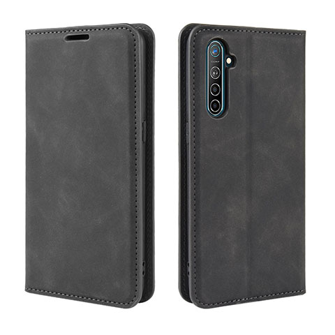 Funda de Cuero Cartera con Soporte Carcasa L08 para Oppo K5 Negro