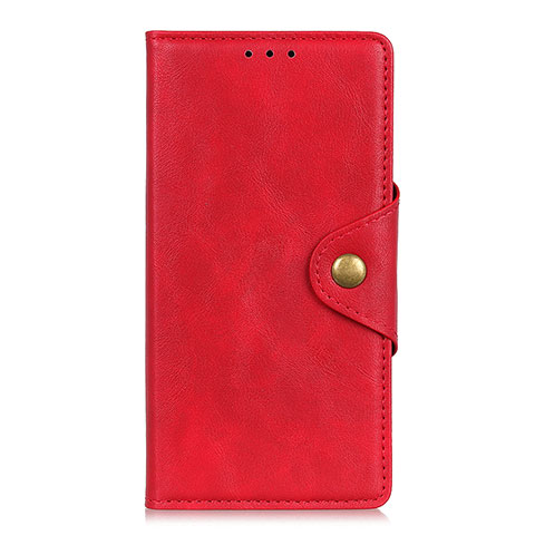 Funda de Cuero Cartera con Soporte Carcasa L08 para Oppo Reno5 Pro+ Plus 5G Rojo