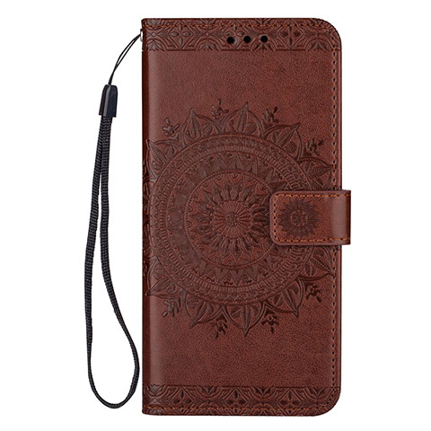 Funda de Cuero Cartera con Soporte Carcasa L08 para Samsung Galaxy S20 Plus Marron